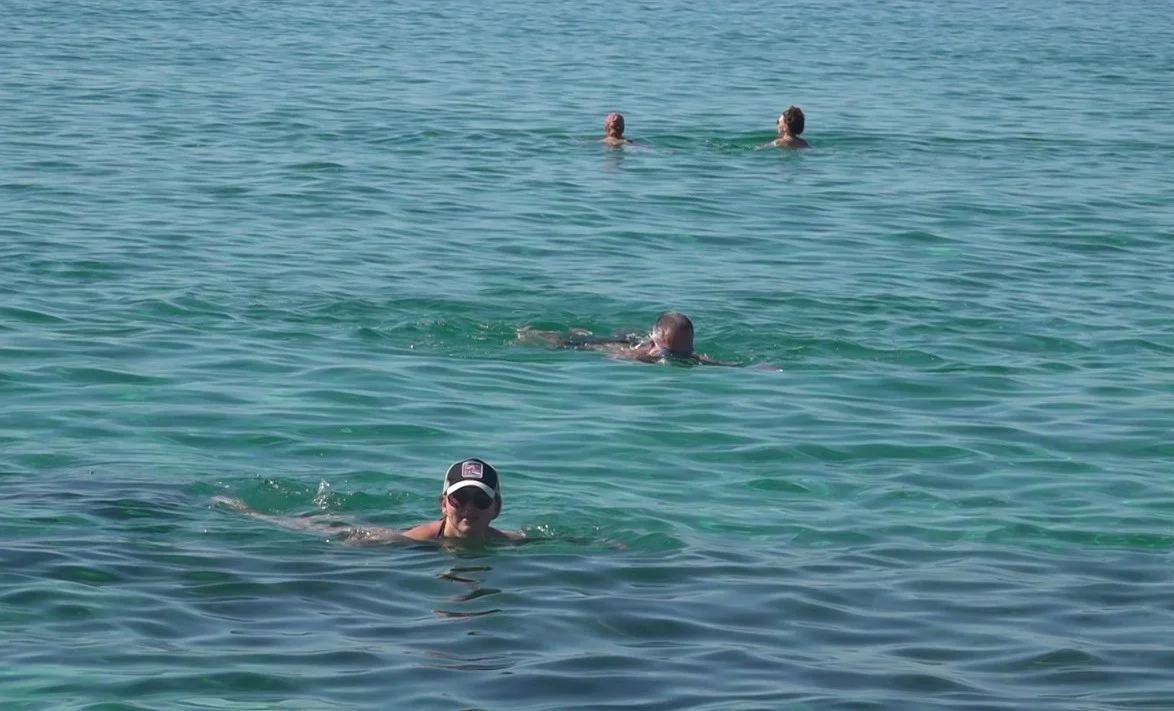 Alanya’da ekim sonunda yazdan kalma günler