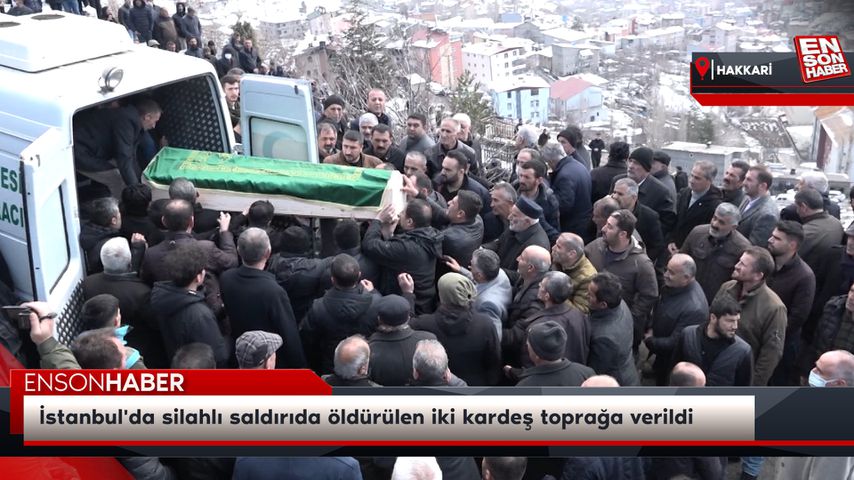 İstanbul'da silahlı saldırıda öldürülen iki kardeş toprağa verildi