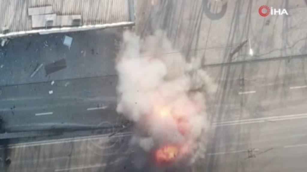 Azov Taburu, Rus tankının imha görüntülerini yayınladı