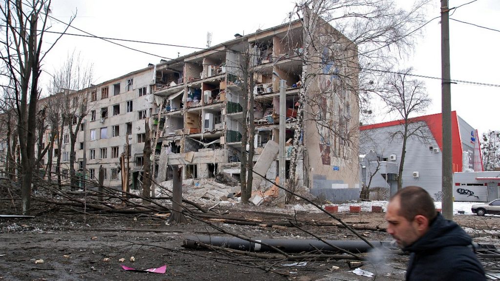 Bombardımana maruz kalan Harkov, hayalet şehre dönüştü