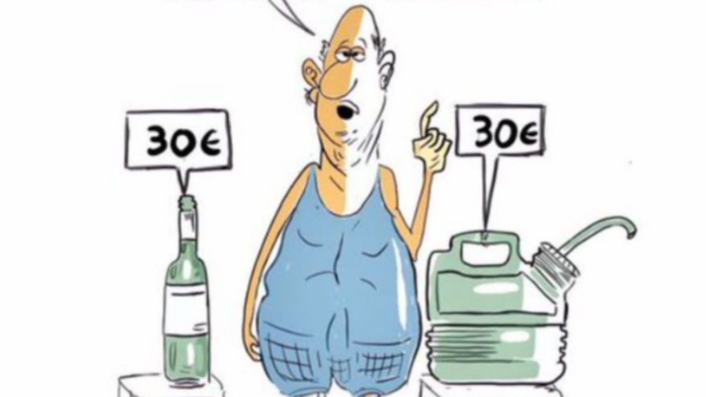 Fransa’da akaryakıt fiyatına karikatürlü tepki