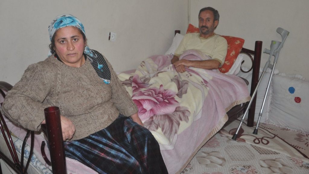Hakkari’de, sekeli hastası eşine 3 yıl boyunca gözü gibi baktı