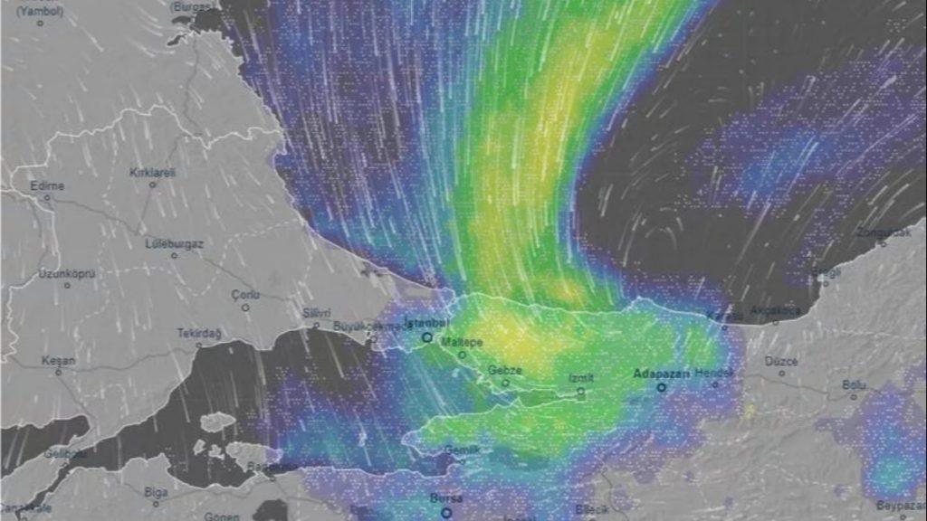 İstanbul’da beklenen kar yağışı, meteoroloji radarında