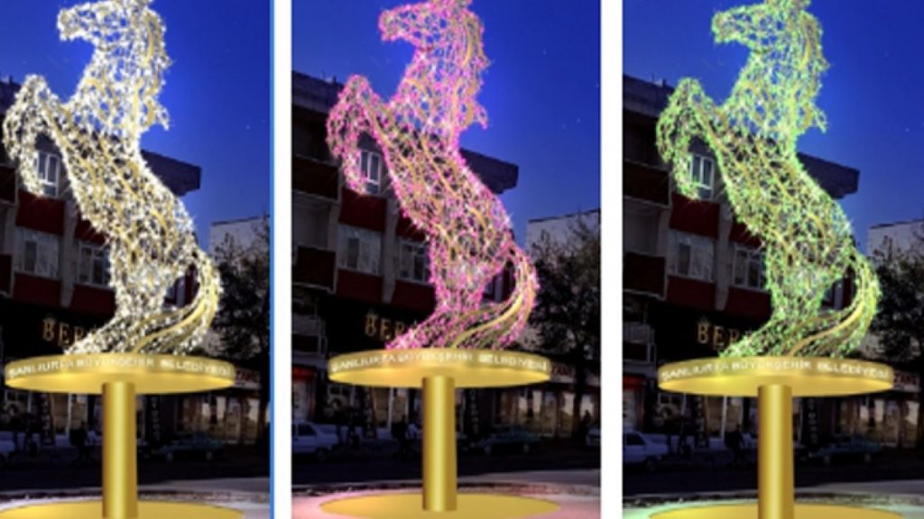 Şanlıurfa’da tartışılan at heykeli