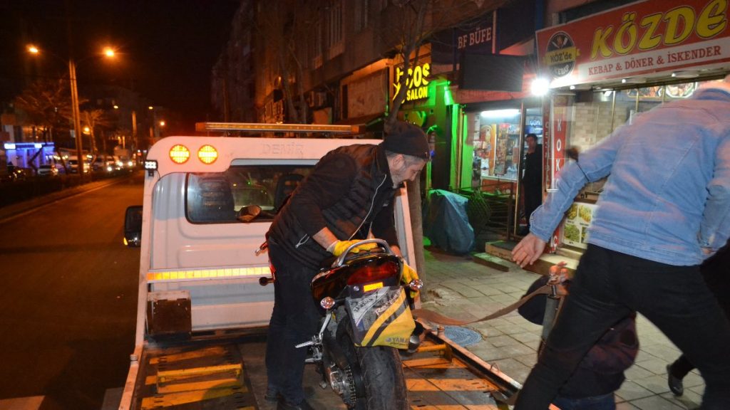 Tekirdağ’da motosikletli maskeyi playa taktı, 8 bin 895 lira ceza yedi