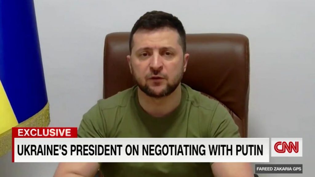 Zelensky’den, CNN’de Putin’e müzakere mesajı